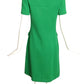 PIERRE BALMAIN- 1960s Green Wool Knit Dress, Size 4