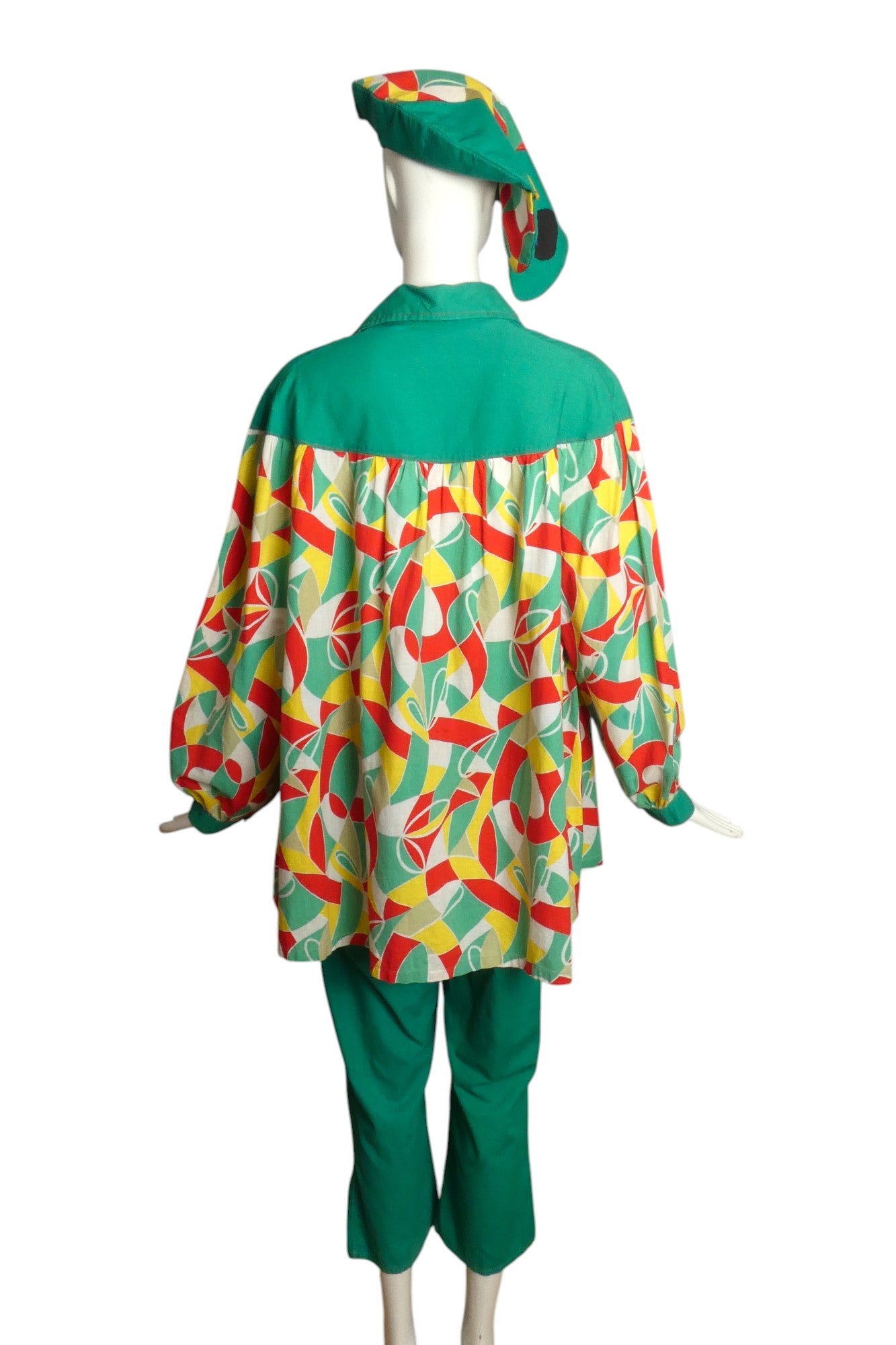 1940s 3pc Painters Smock Ensemble, Size 10
