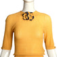 1930s Yellow Knit Top, Size 4