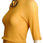 1930s Yellow Knit Top, Size 4