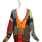 MOSCHINO COUTURE!  Fabric Block Knit Cardigan, Size 10