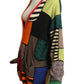 MOSCHINO COUTURE!  Fabric Block Knit Cardigan, Size 10