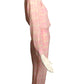 COURREGES- 1990s Pink & White Silk Jumpsuit, Size 6