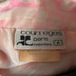 COURREGES- 1990s Pink & White Silk Jumpsuit, Size 6