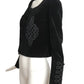 CHRISTIAN LACROIX- 1980s Black Velvet & Cord Jacket, Size 4
