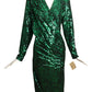 MARC BOUWER- NWT 1980s Sequin Cocktail Dress, Size 6