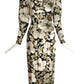 PAULINE TRIGERE- c.1980 Metallic Voided Velvet Gown, Size 6
