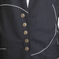 GIANNI VERSACE- 1980s Black & White Skirt Suit, Size 10
