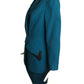 THIERRY MUGLER- 1980s Blue Wool Skirt Suit, Size 6