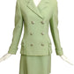GIANNI VERSACE-  1994 Green Wool Skirt Suit, Size 4