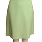 GIANNI VERSACE-  1994 Green Wool Skirt Suit, Size 4