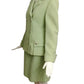 GIANNI VERSACE-  1994 Green Wool Skirt Suit, Size 4