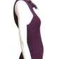 YVES SAINT LAURENT- 1980s Purple Sweater Vest w/ Feathers, Size 4