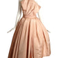 EMILIO SCHUBERTH- 1950s Pink Taffeta Cocktail Dress, Size 4