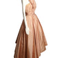 EMILIO SCHUBERTH- 1950s Pink Taffeta Cocktail Dress, Size 4