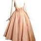 EMILIO SCHUBERTH- 1950s Pink Taffeta Cocktail Dress, Size 4