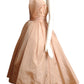 EMILIO SCHUBERTH- 1950s Pink Taffeta Cocktail Dress, Size 4