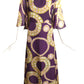 SORELL FONTANA- 1960s Printed Chiffon Dress, Size 6