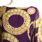 SORELL FONTANA- 1960s Printed Chiffon Dress, Size 6