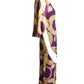 SORELL FONTANA- 1960s Printed Chiffon Dress, Size 6