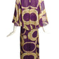 SORELL FONTANA- 1960s Printed Chiffon Dress, Size 6