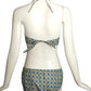 1950s 2pc Multi Color Cotton Swimsuit, Size 4
