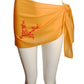 CHRISTIAN DIOR- Orange Sequin Batiste Sarong Skirt, Size 6