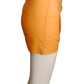 CHRISTIAN DIOR- Orange Sequin Batiste Sarong Skirt, Size 6