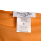 CHRISTIAN DIOR- Orange Sequin Batiste Sarong Skirt, Size 6