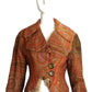 Victorian Paisley & Fur Bolero Jacket, Size 4