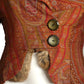 Victorian Paisley & Fur Bolero Jacket, Size 4