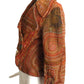 Victorian Paisley & Fur Bolero Jacket, Size 4