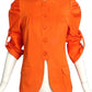 VERSACE- Orange Pleated Cotton Jacket, Size 6