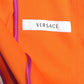 VERSACE- Orange Pleated Cotton Jacket, Size 6