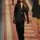HERMES- 2008 Black Fringed Silk Knit Vest, Size 8