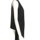 HERMES- 2008 Black Fringed Silk Knit Vest, Size 8