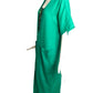 GIANNI VERSACE- 1985 Green Linen Dress, Size 6