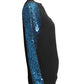 SAINT LAURENT- 1970s Sequin & Wool Sweater, Size 6