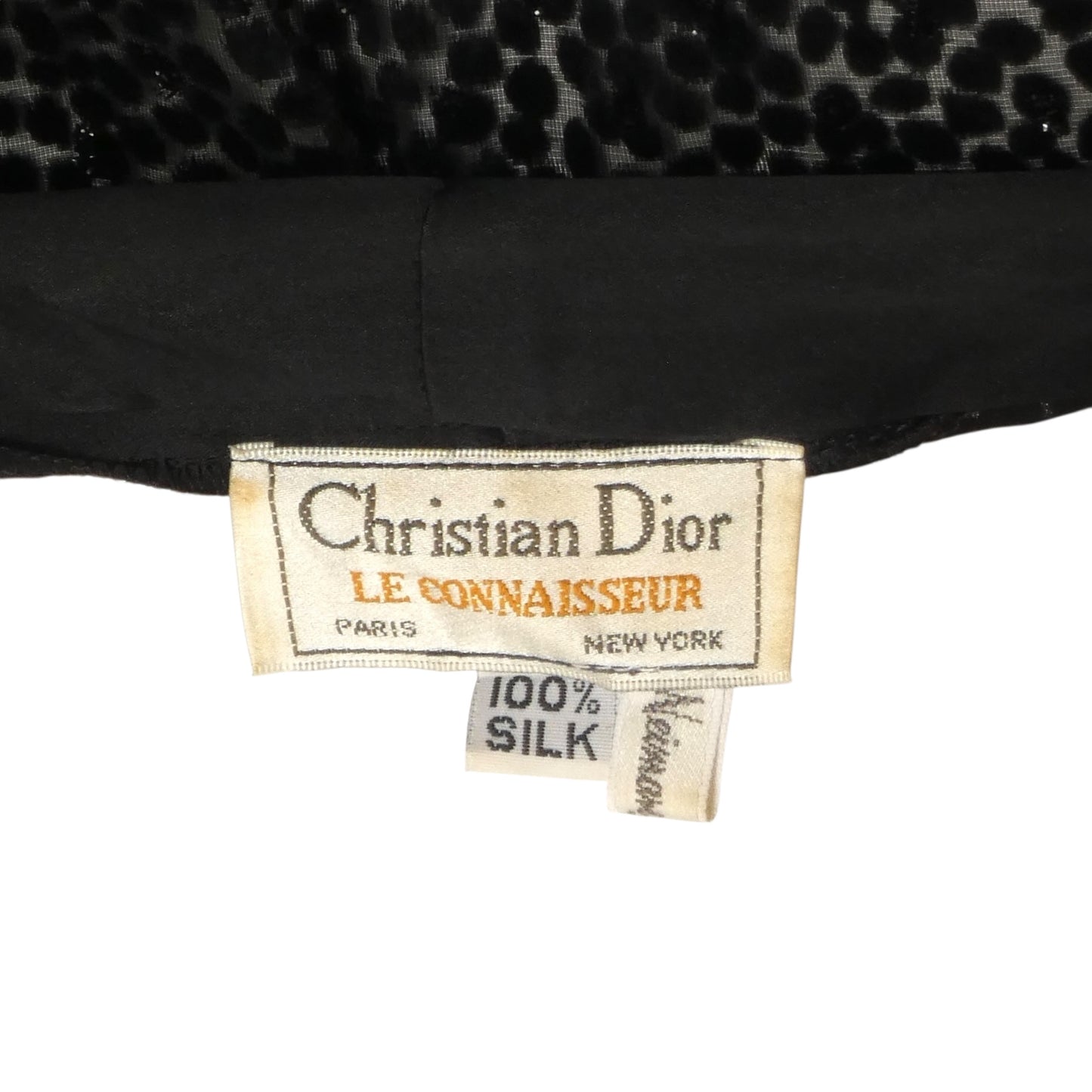 CHRISTIAN DIOR- 1980s Black Silk & Velvet Robe, Size Small