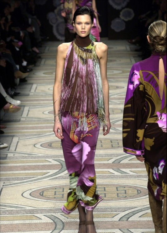 LEONARD- 2002 2pc Printed Silk Jersey Ensemble, Size 4