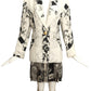 1980s Rayon Print Skirt Suit, Size 4