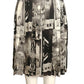 1980s Rayon Print Skirt Suit, Size 4