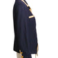 CHANEL BOUTIQUE- 1989 Navy Wool Basque Jacket, Size 4