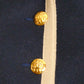 CHANEL BOUTIQUE- 1989 Navy Wool Basque Jacket, Size 4