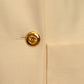 CHANEL- AS IS 1980s Ivory Double Breast Jacket, Size 8
