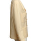 CHANEL- AS IS 1980s Ivory Double Breast Jacket, Size 8
