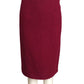 CHANEL BOUTIQUE- 1980s Burgundy Wool Skirt Suit, Size 8
