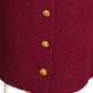 CHANEL BOUTIQUE- 1980s Burgundy Wool Skirt Suit, Size 8