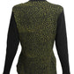 YVES SAINT LAURENT- 1990s Animal Print Wool Sweater, Size 10