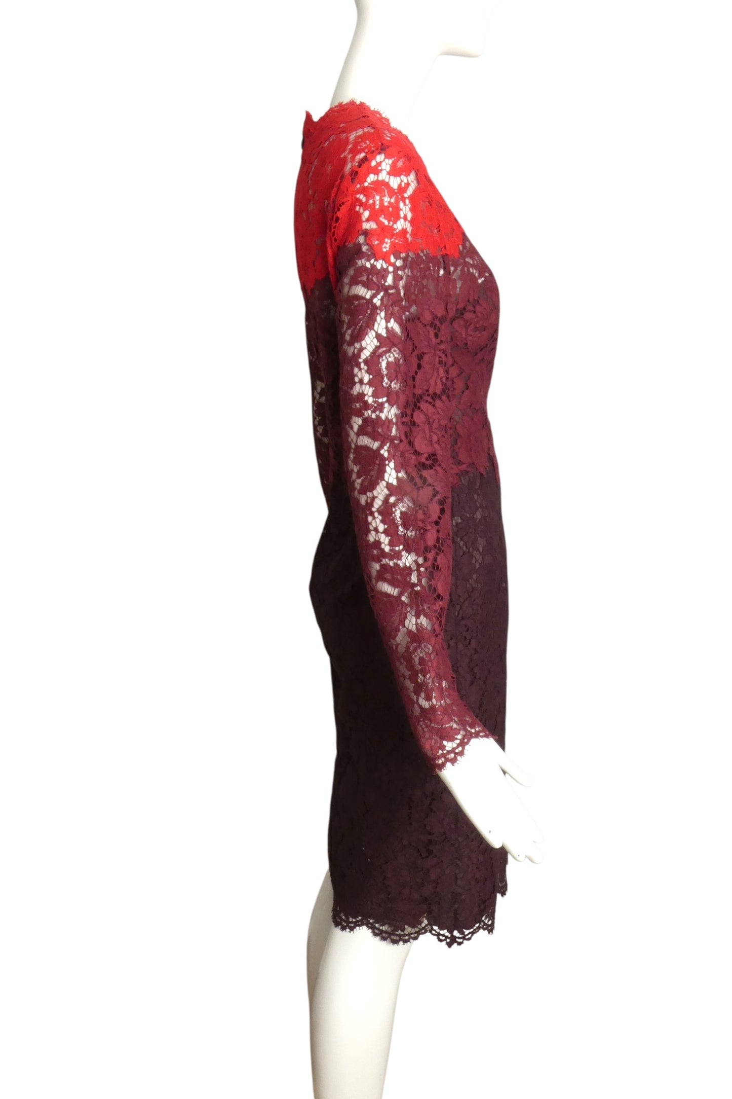 VALENTINO- Multi Color Lace Cocktail Dress, Size 10